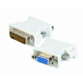 Adaptador DVI-I 24+5 macho a VGA hembra / Blanco / Cablexpert a-dvi-vga