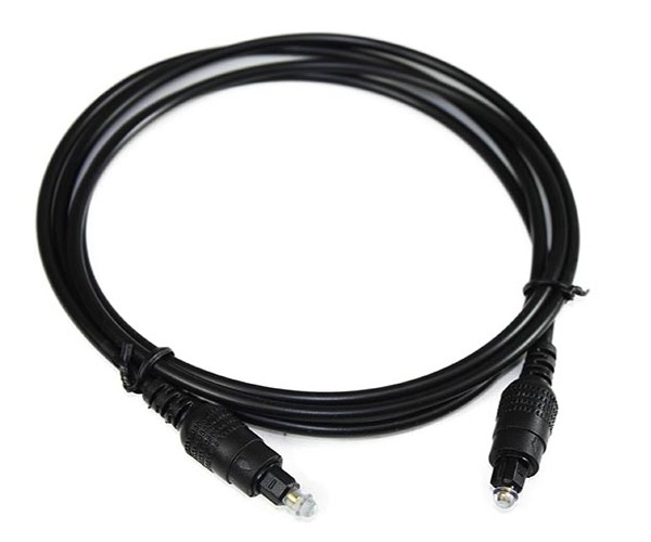 Cable de Fibra optica Cable optico de 3 Metros color Negro Cable Toslink  audio digital Stereo 10ft Alta Calidad