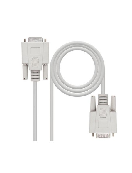 Cable serie rs232 db9 macho a db9 hembra 1.8m / Nanocable 10.14.0202