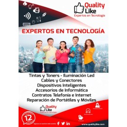 Cartel expertos en tecnología Quality Like