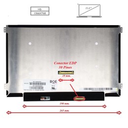 Pantalla para portátil LED 11.6