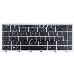 Teclado compatible para portátil HP Elitebook 840 G5 / 840 G6 / Marco Plata
