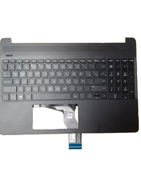 Top case + Teclado compatible para portátil HP 15S-EQ / 15S-FQ Gris ceniza
