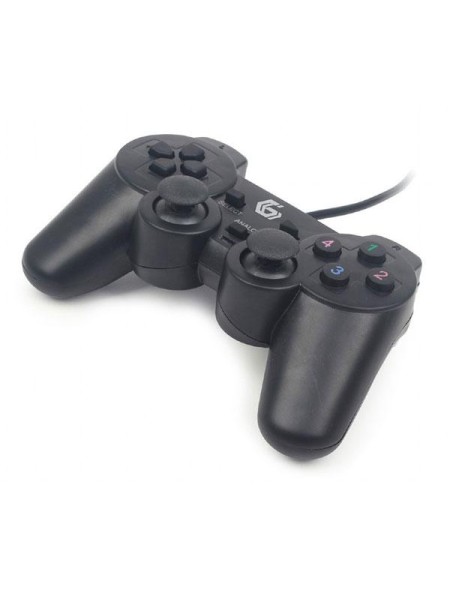 Mando PC Gaming Gembird  / Dual Vibracion / Cable 1.8m / Negro / JPD-UDV-01