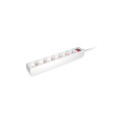 Regleta 6 tomas Equip / Boton apagado-encendido / 1.5 metros / Blanca / 245552