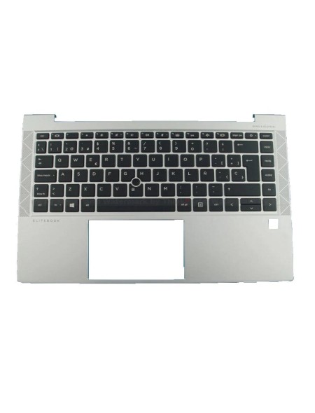 Top case + Teclado compatible para portátil HP 840 G7 / 840 G8 Plata