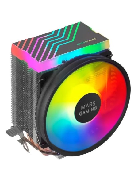 ÷ Ventilador con disipador para cpu mars gaming mcpu33 black dual frgb 3 heatpipes 
