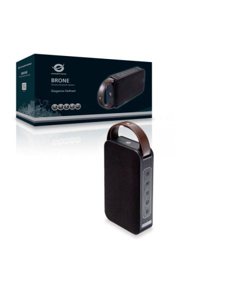 ÷ Altavoz bluetooth portable conceptronic brone microsd puerto usb radio fm color negro