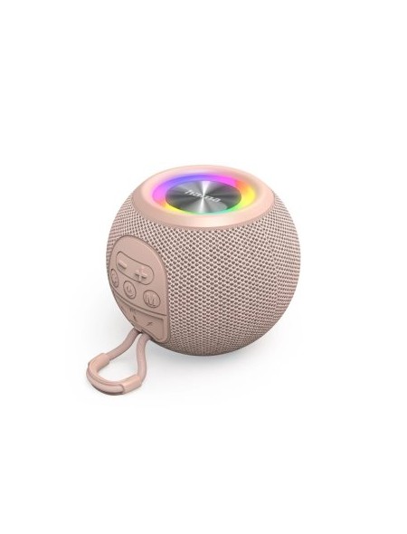 ÷ Altavoz bluetooth portable hama ball shape 5w iluminacion led tws bateria 10h manos libres color ros