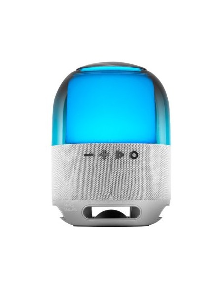÷ Altavoz bluetooth portable mars gaming msfloww gris 15w deepbass bt microsd rgb 360 bat 6h