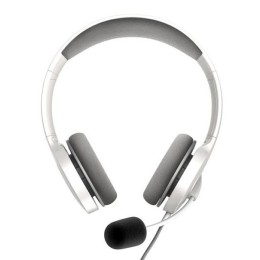 ÷ Headset energy sistem office 3 white diadema ajustable microfono retractil conexion jack 3.5mm y usb