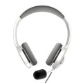 ÷ Headset energy sistem office 3 white diadema ajustable microfono retractil conexion jack 3.5mm y usb
