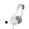 ÷ Headset energy sistem office 3 white diadema ajustable microfono retractil conexion jack 3.5mm y usb