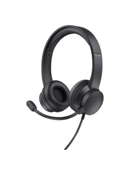 ÷ Headset trust hs-150 25333 jack 3.5mm microfono plegable diadema ajustable