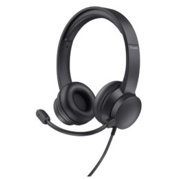 ÷ Headset trust hs-150 25333 jack 3.5mm microfono plegable diadema ajustable