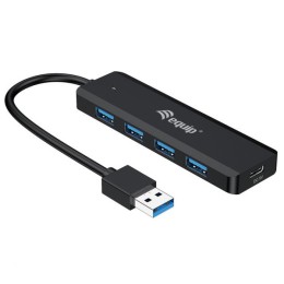 ÷ Hub usb 3.2 equip life a 4 puertos usb 3.2 incluye adaptador usb-c