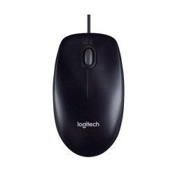 Raton óptico USB Logitech M90 / 1.000dpi / Negro - Gris  910-001793
