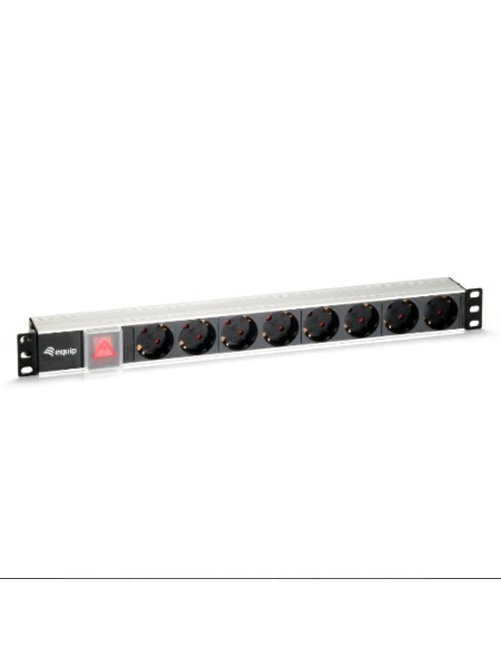 ÷ Regleta alimentacion aluminio rack 19