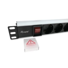 ÷ Regleta alimentacion aluminio rack 19