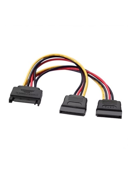 ÷ Aisens - cable sata alimentacion, sata/m-2xsata/h, 20cm