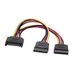 ÷ Aisens - cable sata alimentacion, sata/m-2xsata/h, 20cm
