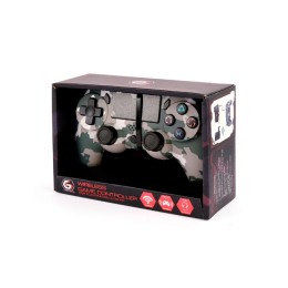 Mando Inalambrico PS4 - PC / 600mah / Type-C / Botones Iluminados / Gembird / Camuflaje JPD-PS4BT-01-CM