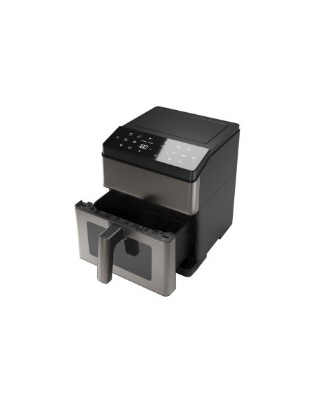 ÷ Freidora por aire aiwa kumada afr-8000 1800w 12 programas cesta 8l autoclean negro