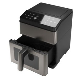 ÷ Freidora por aire aiwa kumada afr-8000 1800w 12 programas cesta 8l autoclean negro