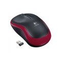 ÷ Mouse logitech wireless m185 red p/n:910-002237