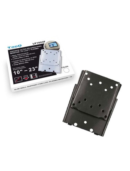 ÷ Soporte de pared fijo tooq lp1023f-b para pantalla 13-27