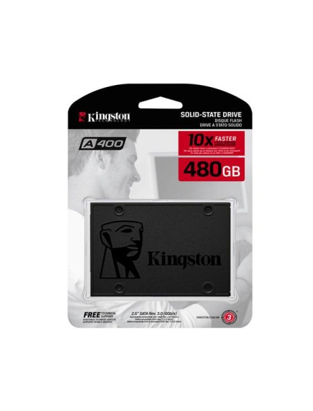 Disco duro 2.5 SSD Kingston 480Gb SSDnow / Sata3 / SA400 /  SA400S37/480G